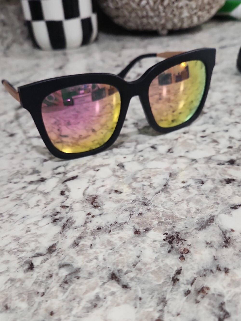 Diff Eyewear Rose Gold and Black Women's Sunglasses